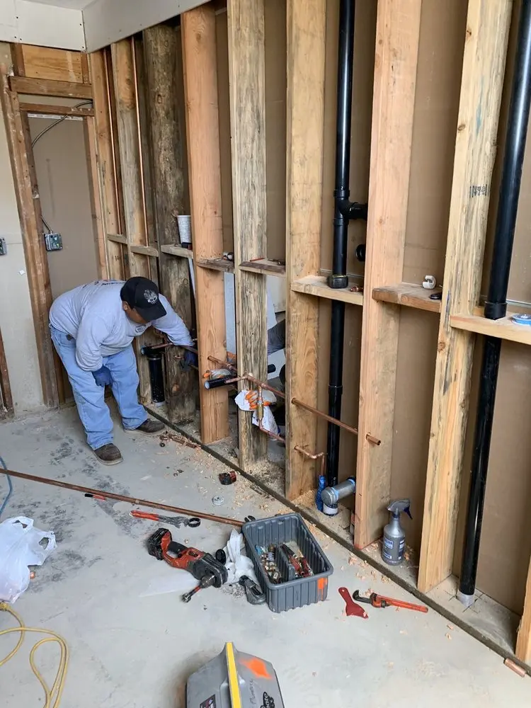 Commercial rough-in plumbing for Gas Line Repair in Long Lane Acres